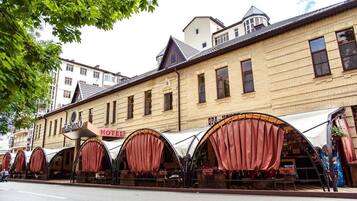 Majoituspaikan sisäänkäynti