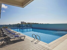 2 outdoor pools, open 8:00 AM to 8:00 PM, free cabanas, sun loungers