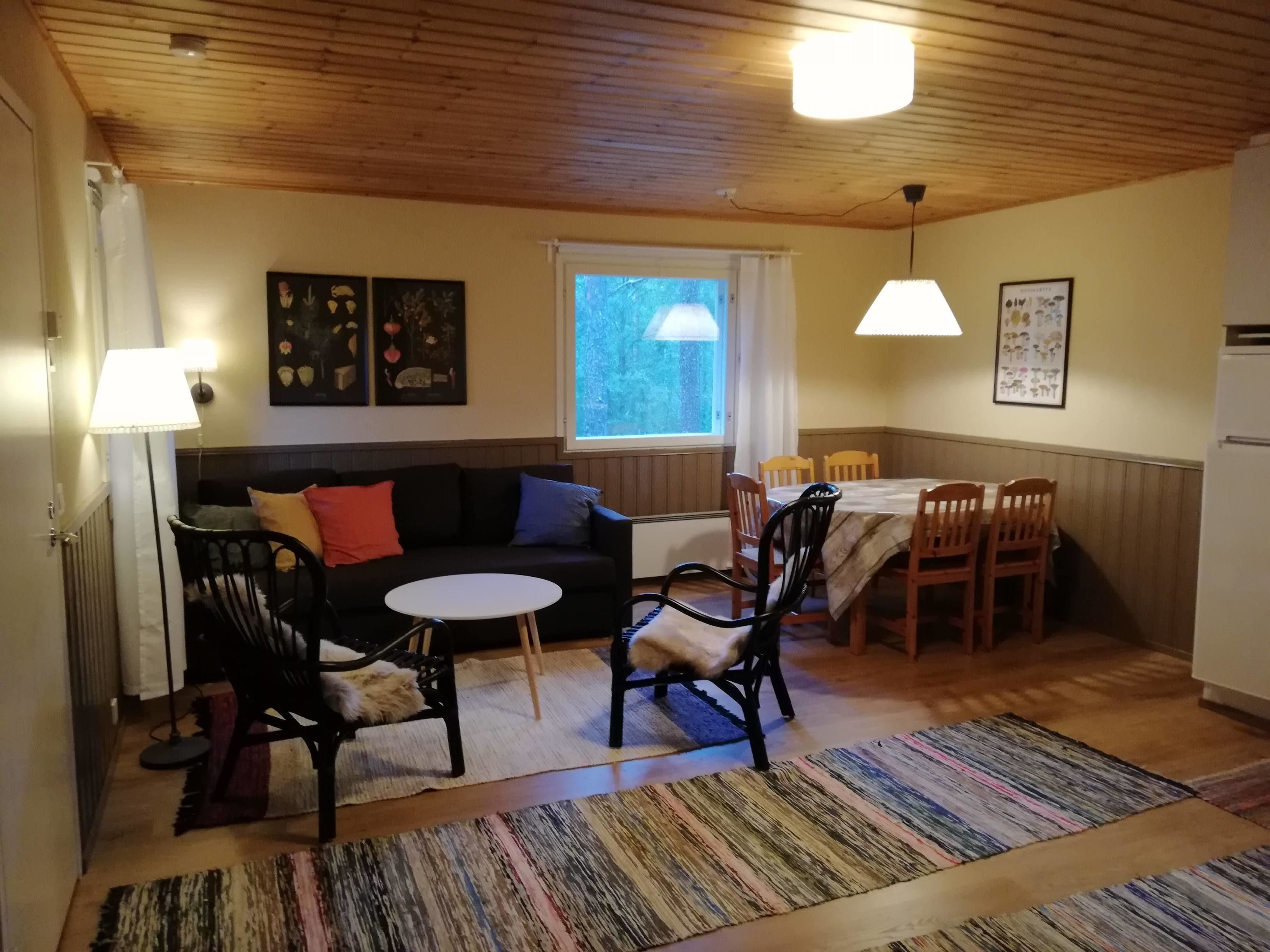 Basic Villa | Living area | Fireplace