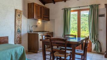 Panoramic Apartment, 1 Bedroom, Kitchenette, Ground Floor | Living area | TV