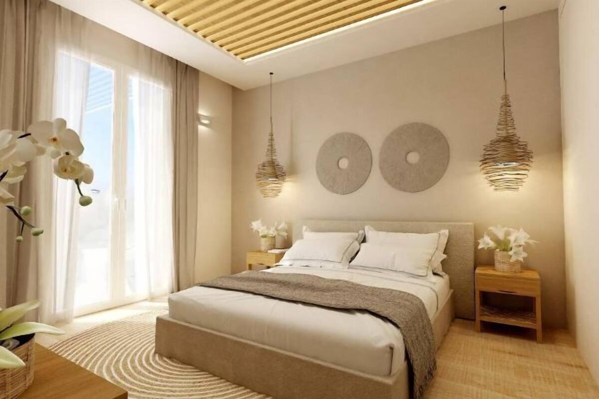 1 dormitorio y ropa de cama de alta calidad