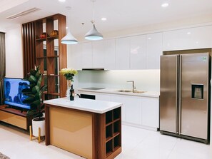 Private kitchen - LANDMARK PLUS RESIDENCES LUXURY SUITE (Ho Chi Minh City)