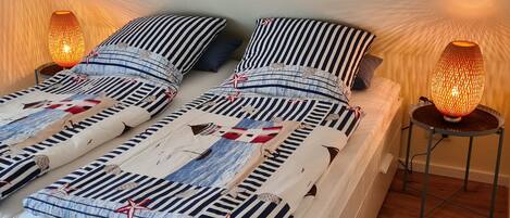 3 soverom, strykejern/-brett, reiseseng for barn og wi-fi (inkludert)