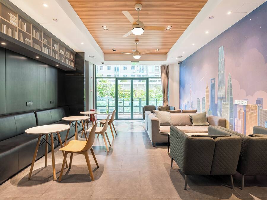 Sala de estar en el lobby