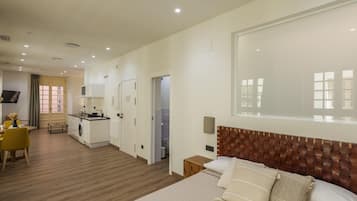 1 slaapkamer, een strijkplank/strijkijzer, internet