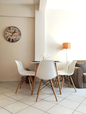 Apartment | Living area | Flat-screen TV, DVD player - Pisces Athens City Center Modern Aptm (Athens)