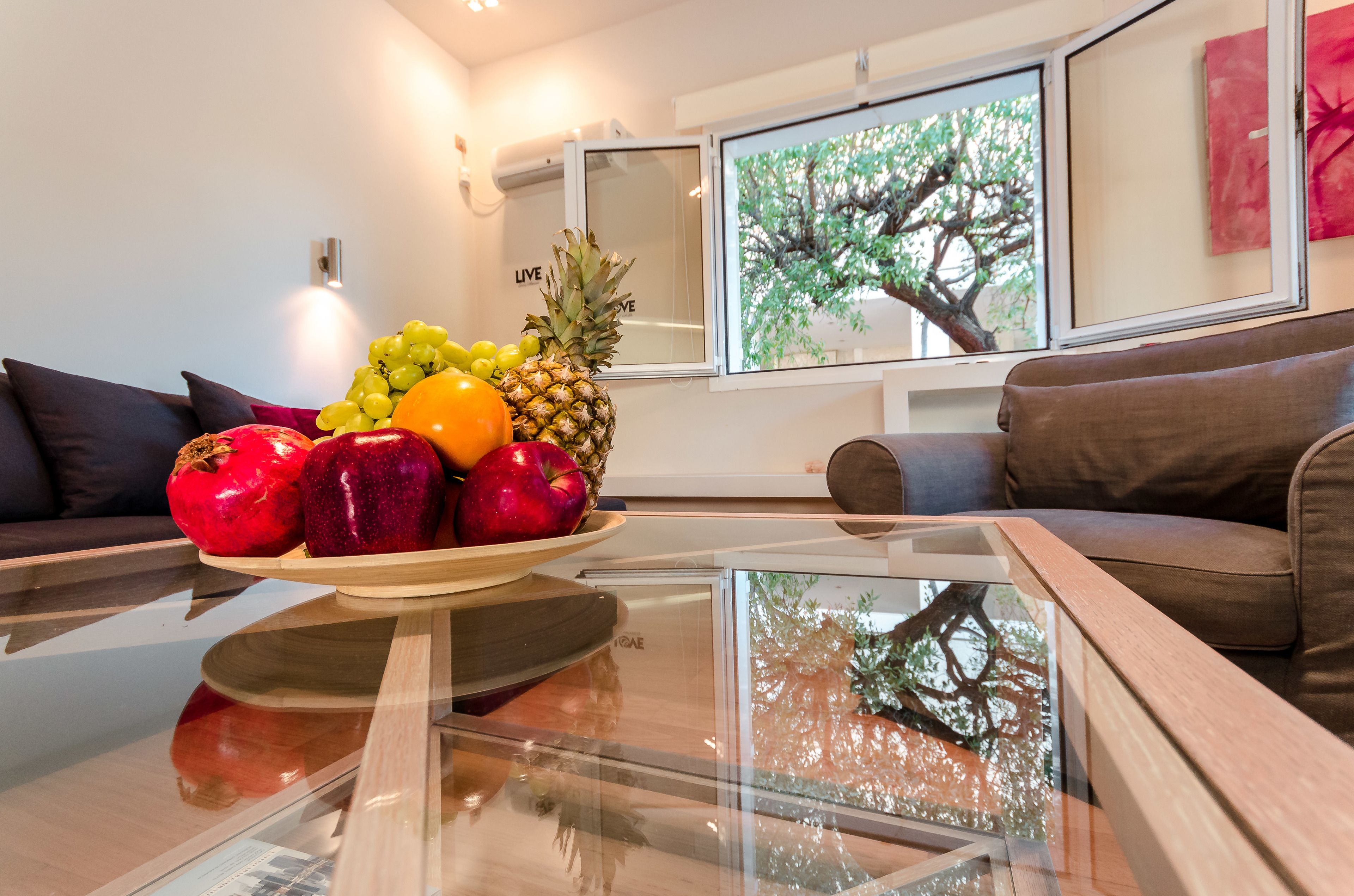 Villa | Living area | Flat-screen TV, DVD player