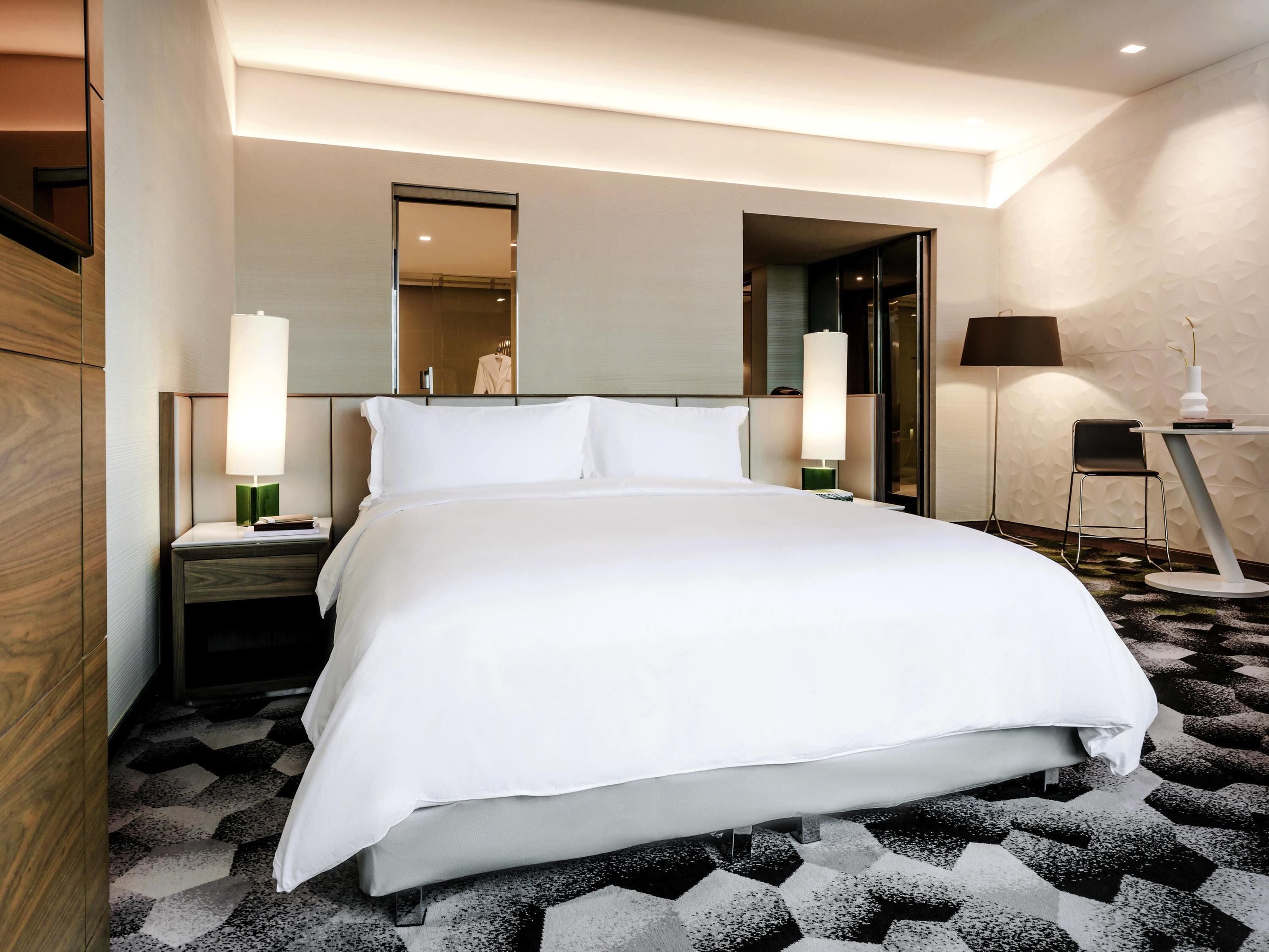 Premium bedding, minibar, in-room safe, desk