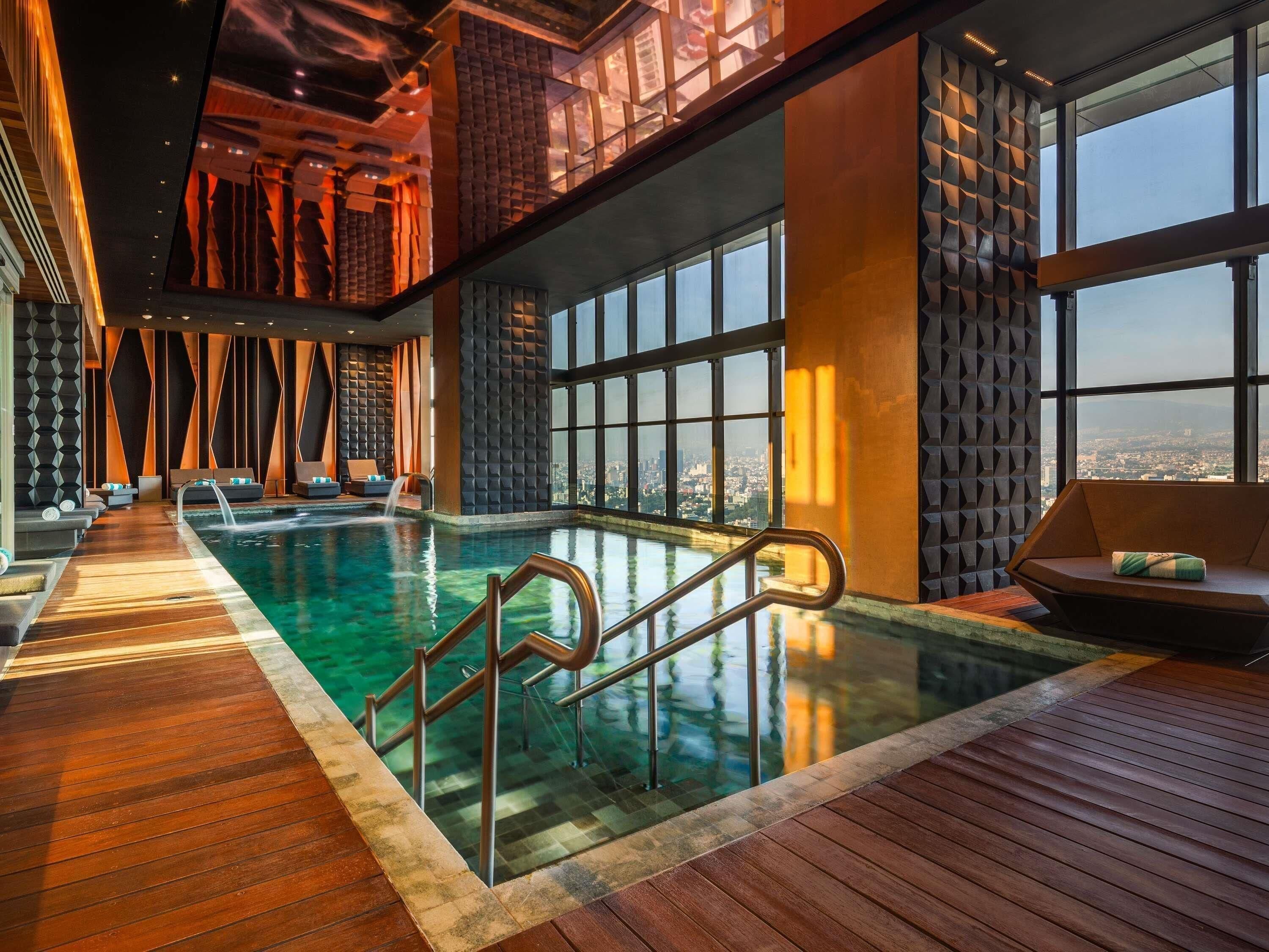 Indoor pool, open 7:30 AM to 10:00 PM, sun loungers