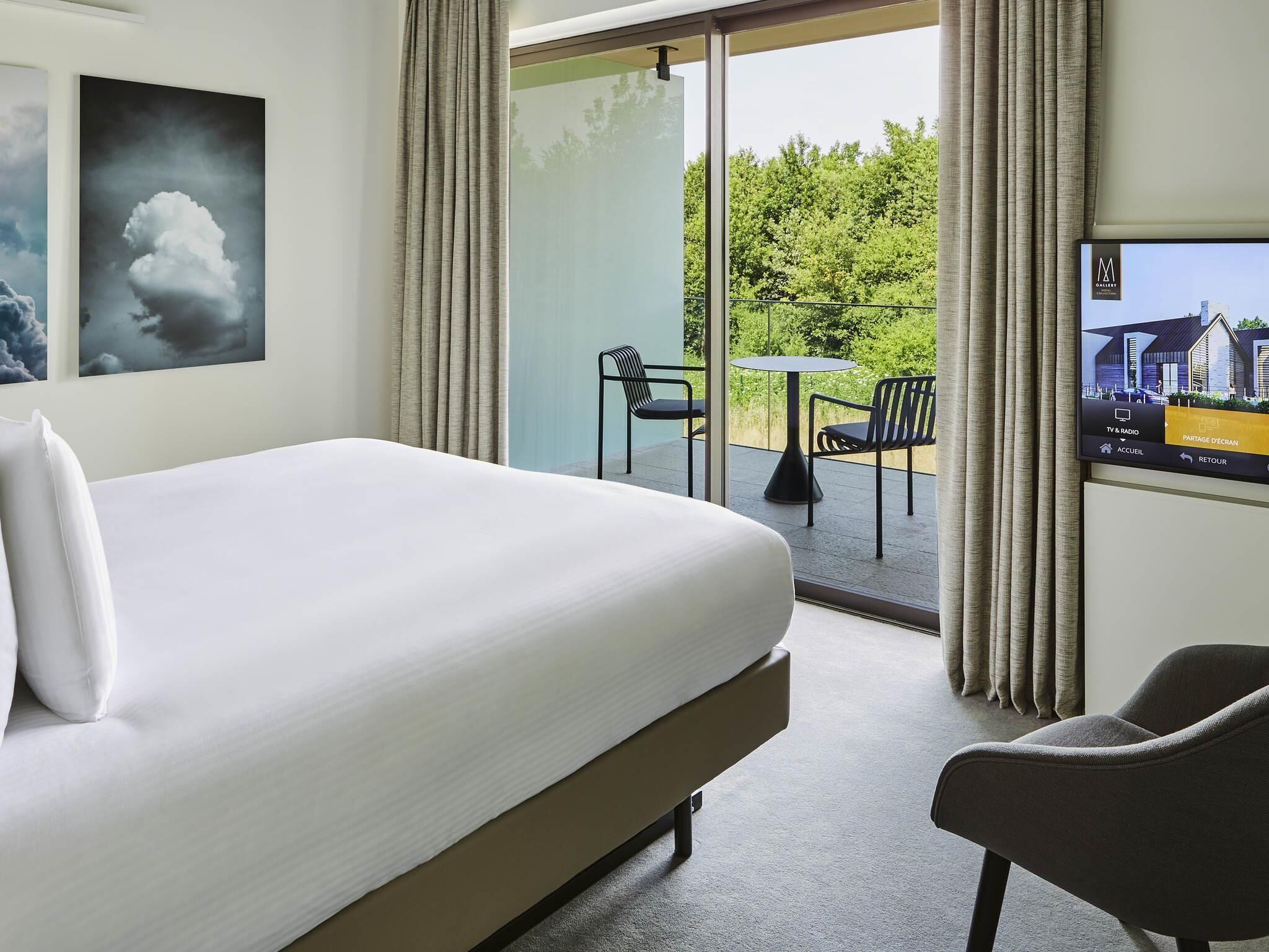 Executive-rum - 1 kingsize-säng - terrass (Forest View) | Sängtillbehör av högsta kvalitet och minibar
