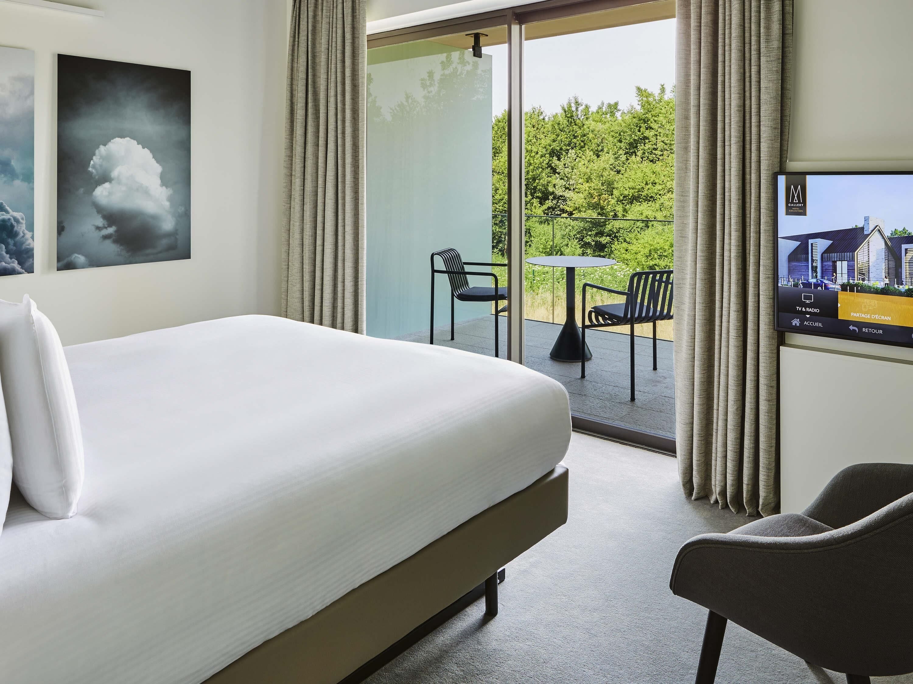 Executive-rum - 1 kingsize-säng - terrass (Forest View) | Sängtillbehör av högsta kvalitet och minibar