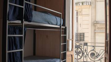 Shared Dormitory, Women only, Balcony (6 beds, 2B) | 1 bedroom, in-room safe, individually decorated, individually furnished