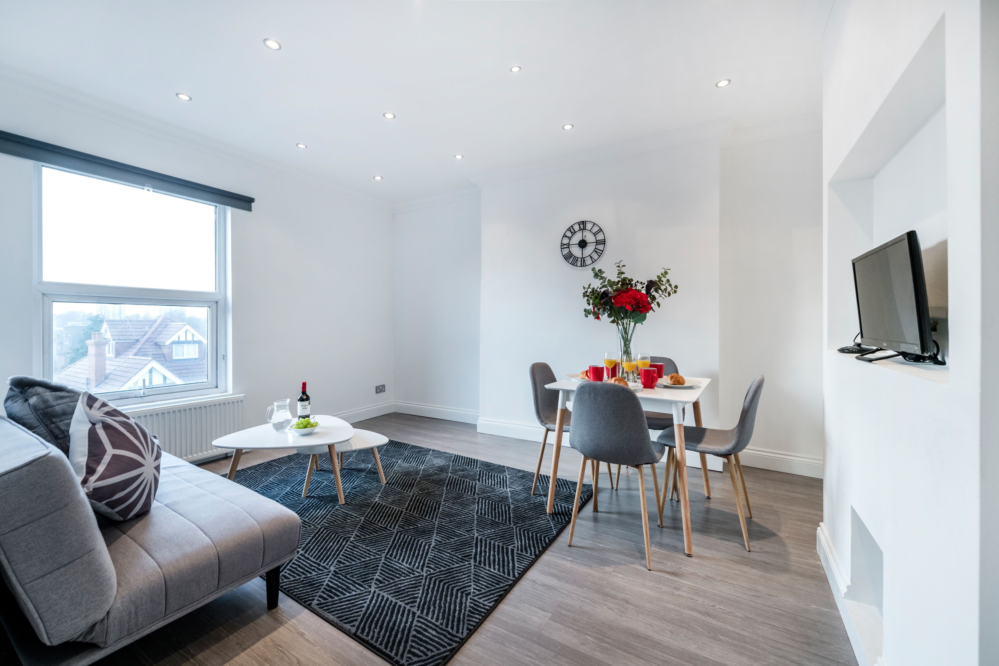 Doppelzimmer zur Einzelnutzung | Wohnbereich