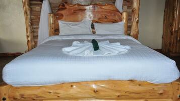 Memory-foam beds, desk, blackout curtains, free WiFi