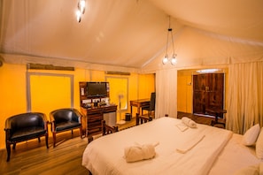 Minibar, in-room safe, blackout curtains, free WiFi - Royal Land Luxury AC Tent (Mahabaleshwar)