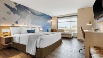 1 soverom, sengetøy av topp kvalitet, safe på rommet og skrivebord