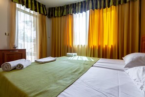 Iron/ironing board, cots/infant beds, free WiFi, bed sheets