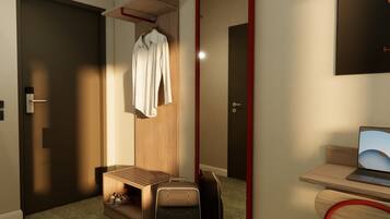 Arbetsyta för laptop, gratis barnsängar, gratis wi-fi och sängkläder