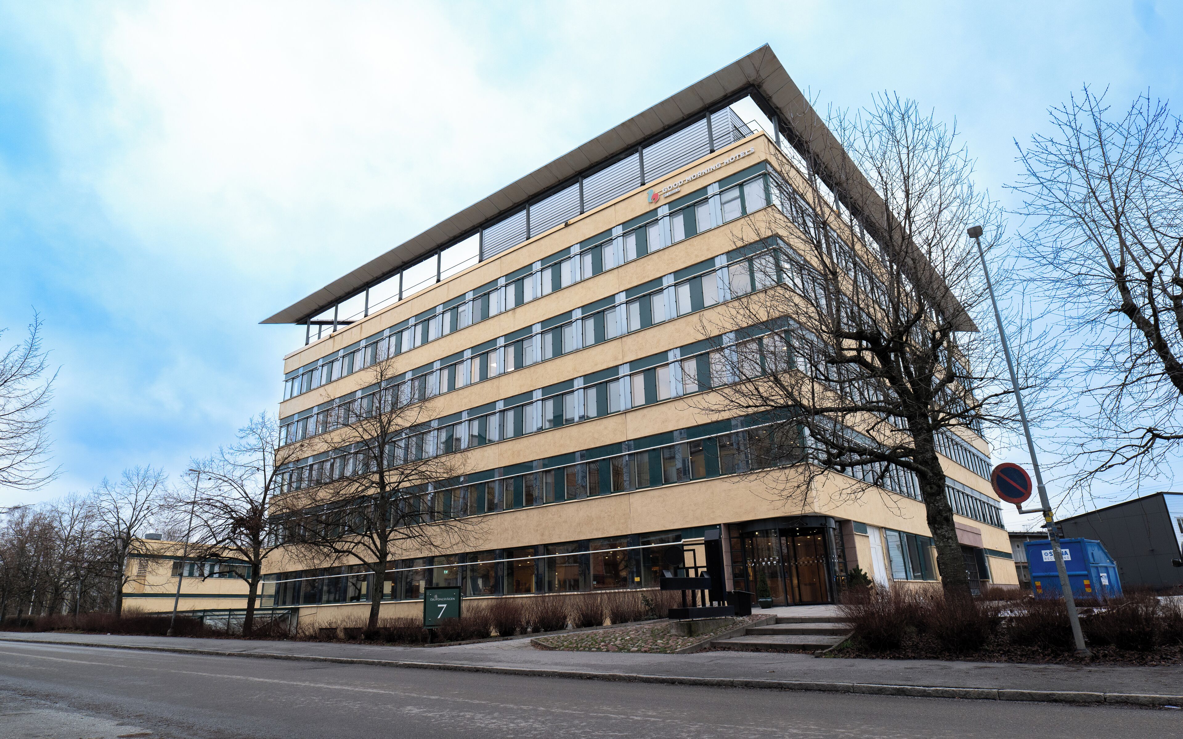 Voorkant van accommodatie