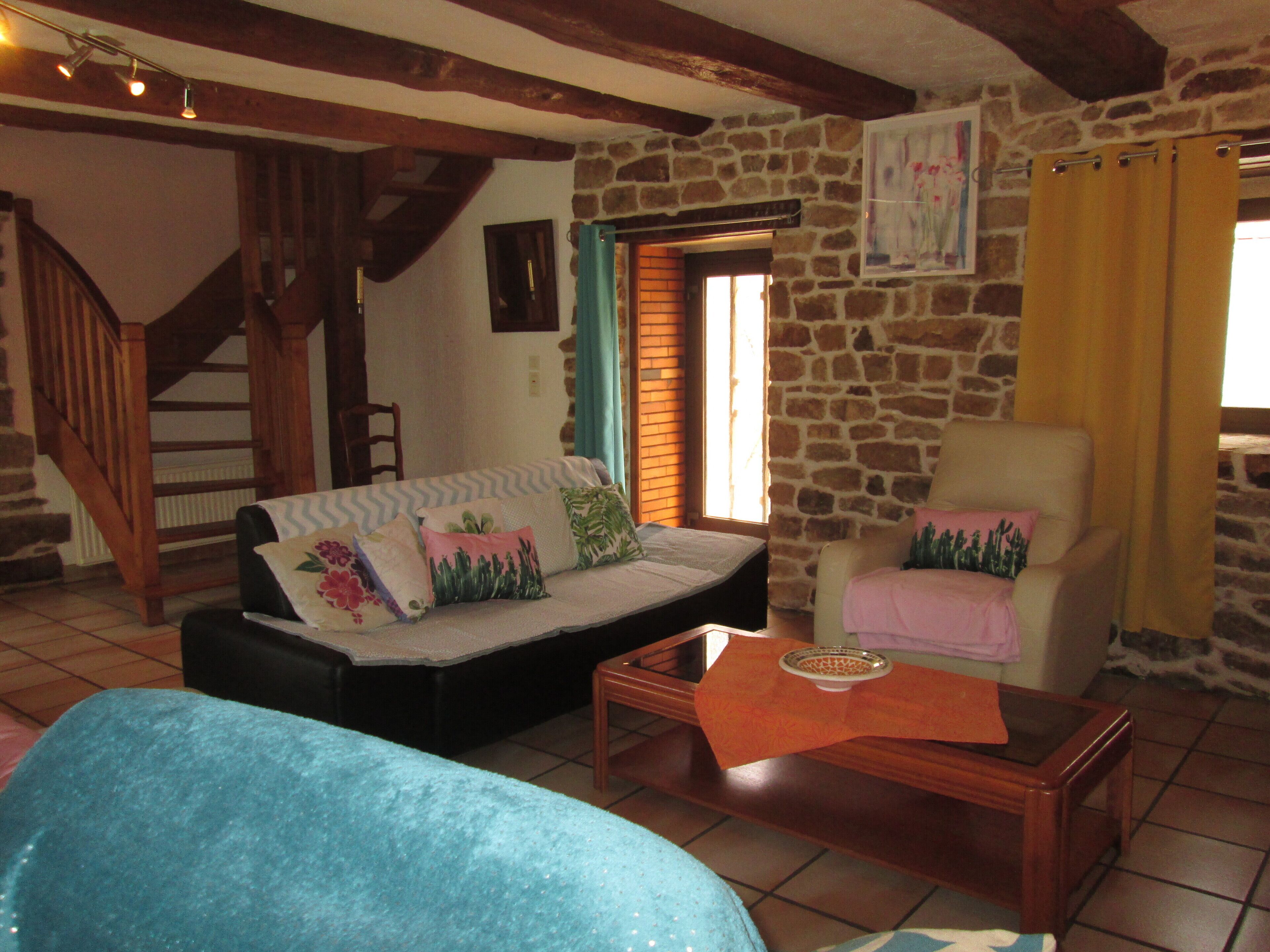 Longère house on a wooded park