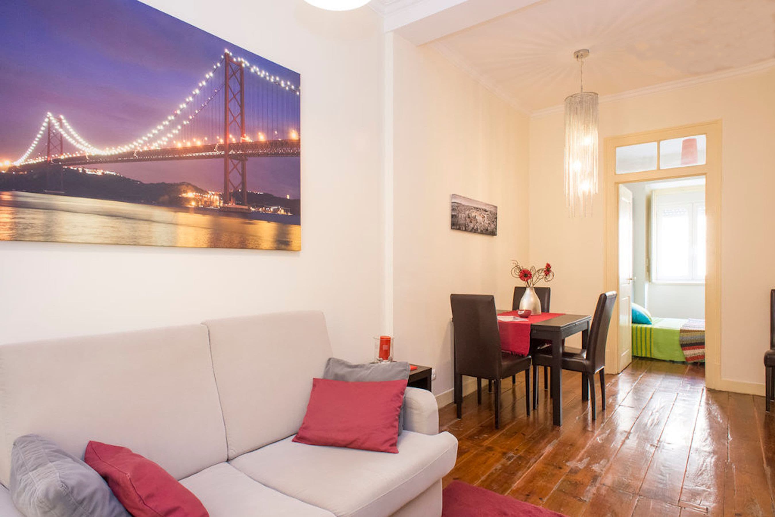 Appartement, 2 chambres, terrasse | Coin séjour