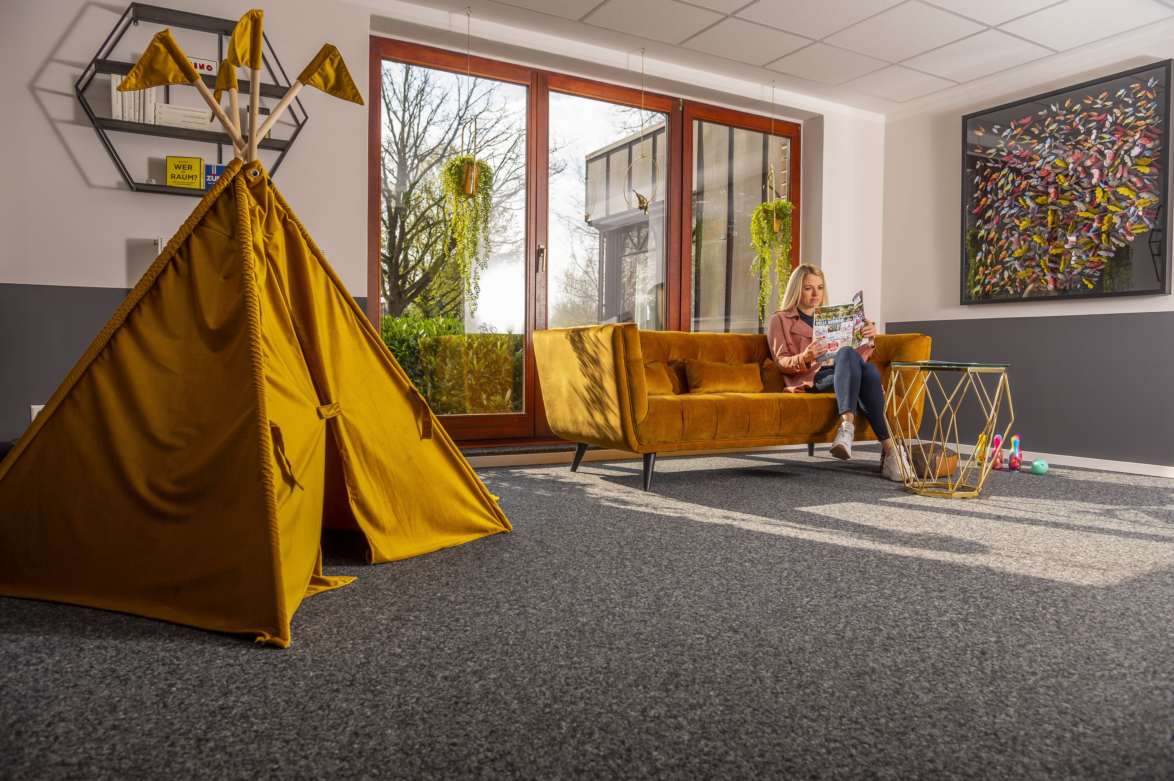 บริเวณนั่งเล่นที่ล็อบบี้