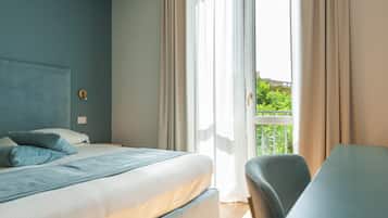 Deluxe-Doppel- oder -Zweibettzimmer, eingeschränkter Meerblick | Ausblick vom Zimmer