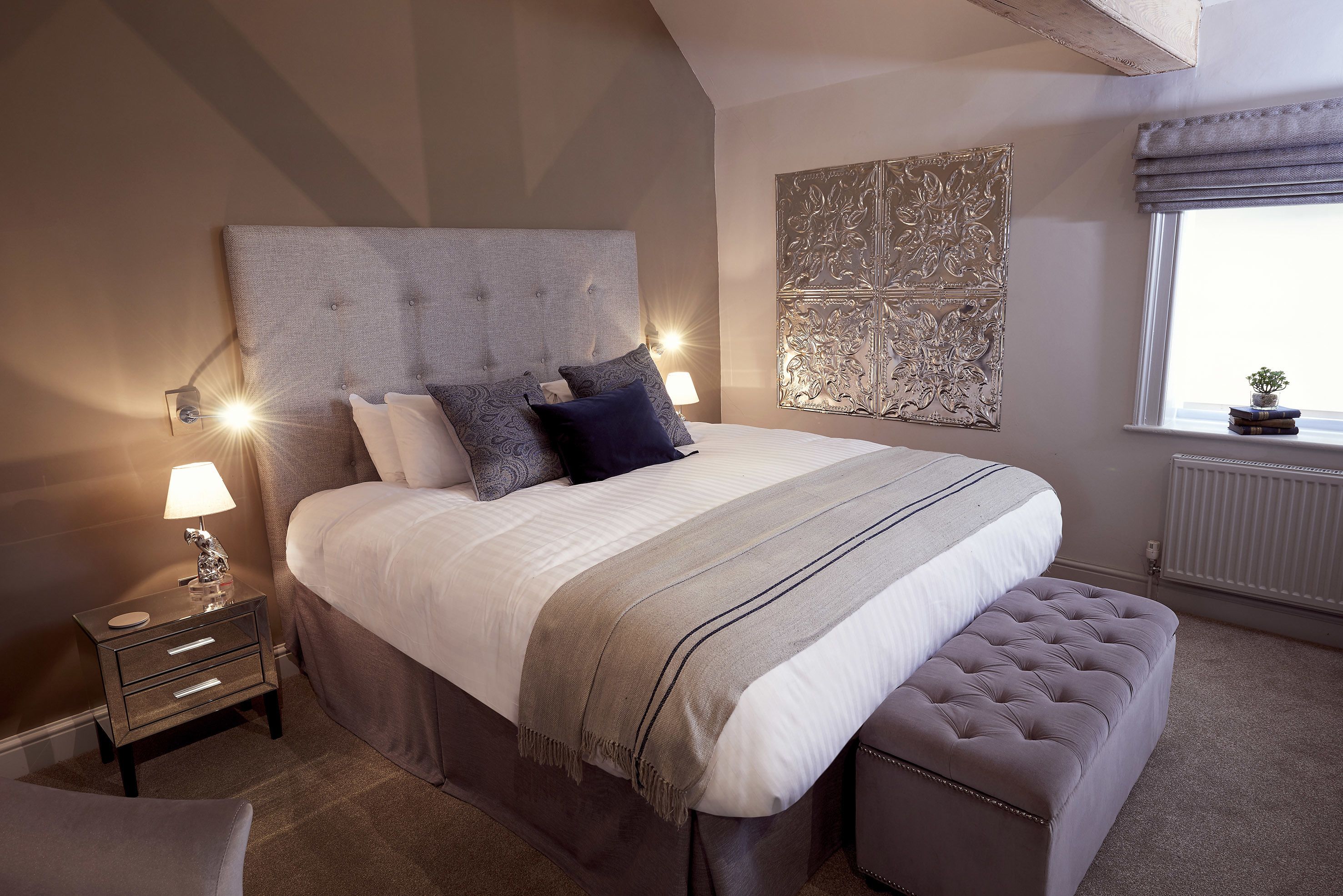 Literie de qualité supérieure, décoration personnalisée