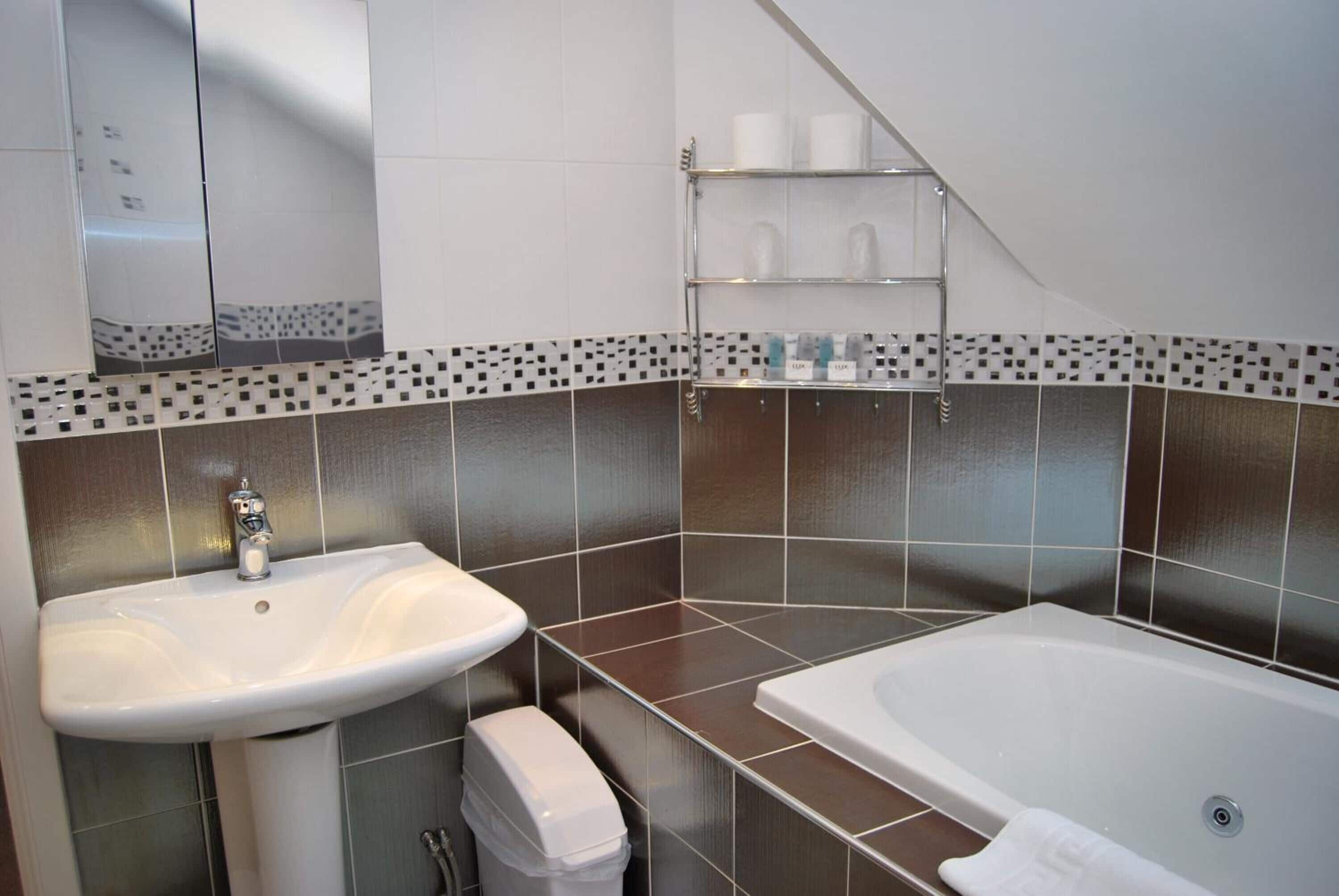 free toiletries, hair dryer, towels