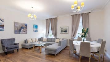Presidential Apartment, Accessible, Ensuite (3 bedroom) | Living area | Flat-screen TV