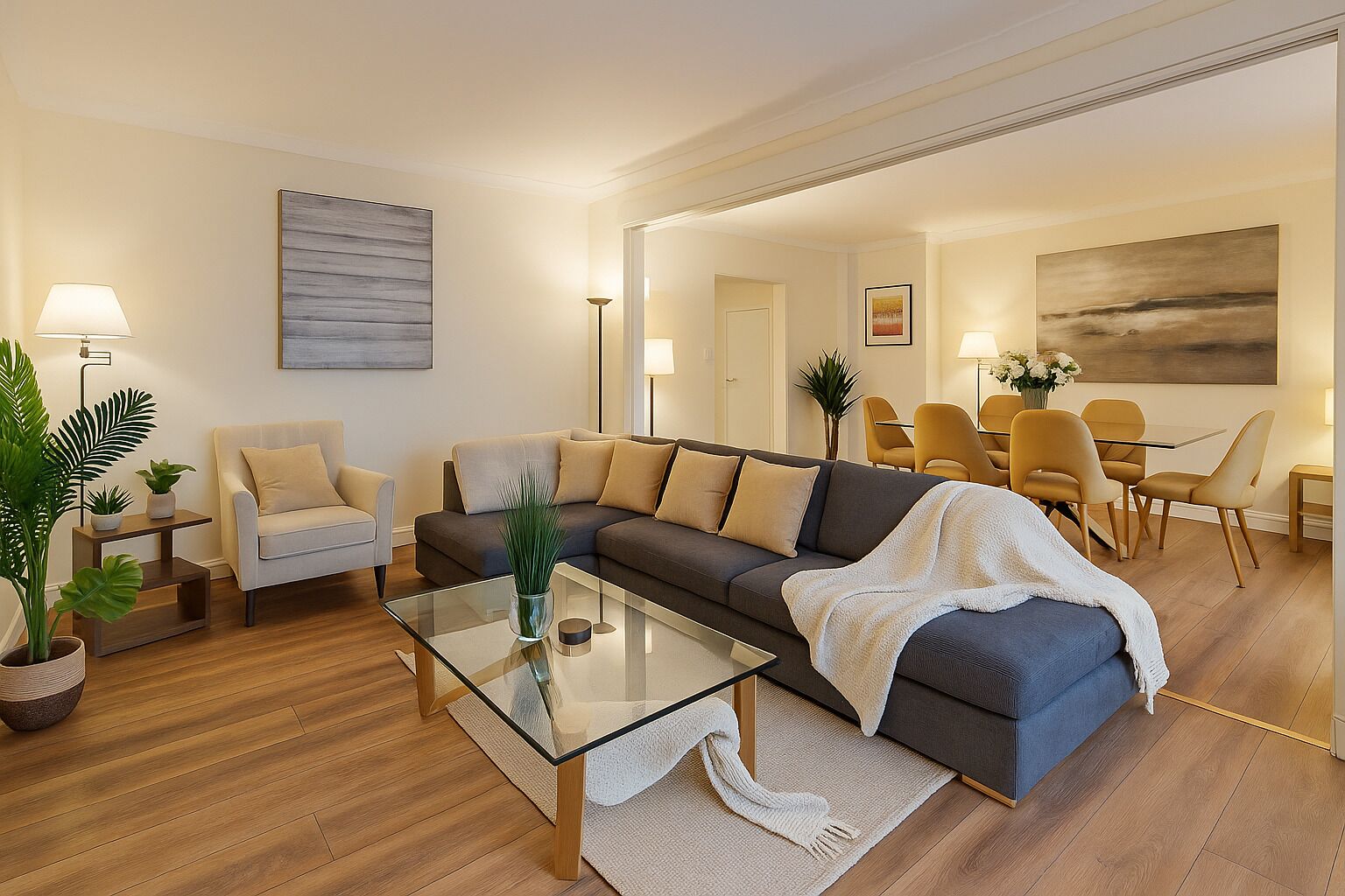 Superior appartement, toegankelijk voor mindervaliden, en-suite badkamer (1 bedroom) | 1 slaapkamer, een kluis op de kamer, individueel gedecoreerd