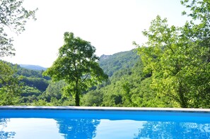 Outdoor pool, pool loungers - Traditional Stone House 6 (Buzet)