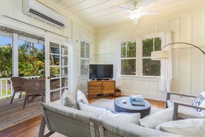 TV, DVD player, stereo