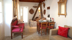 House, 1 Bedroom | Living area | Flat-screen TV - Kalopanayiotis 1-bedroom Cottage (Kalopanayiotis)