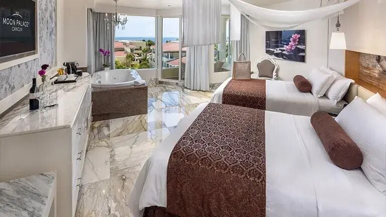 Three Bedroom Villa | Premium bedding, down comforters, memory foam beds, minibar