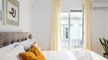 Apartamento Deluxe | 2 dormitorios, sábanas de algodón egipcio, ropa de cama de alta calidad