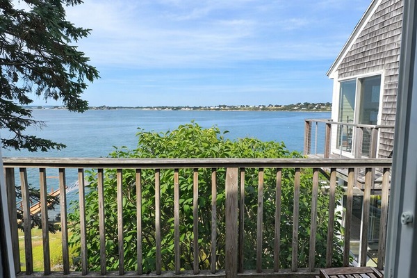 Ocean views complete this quaint space.