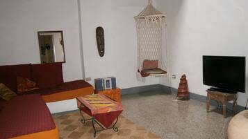 TV, DVD player, stereo