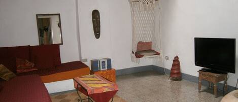 TV, DVD player, stereo