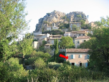 Notre maison en bas du village.