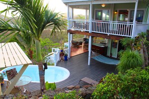Terrace/patio - 4 large bedrooms/4 full bathrooms. Pool/Beautiful Ocean views/hot tub. Cruz Bay! (St. John, VI)