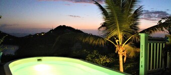 4 large bedrooms/4 full bathrooms. Pool/Beautiful Ocean views/hot tub. Cruz Bay!