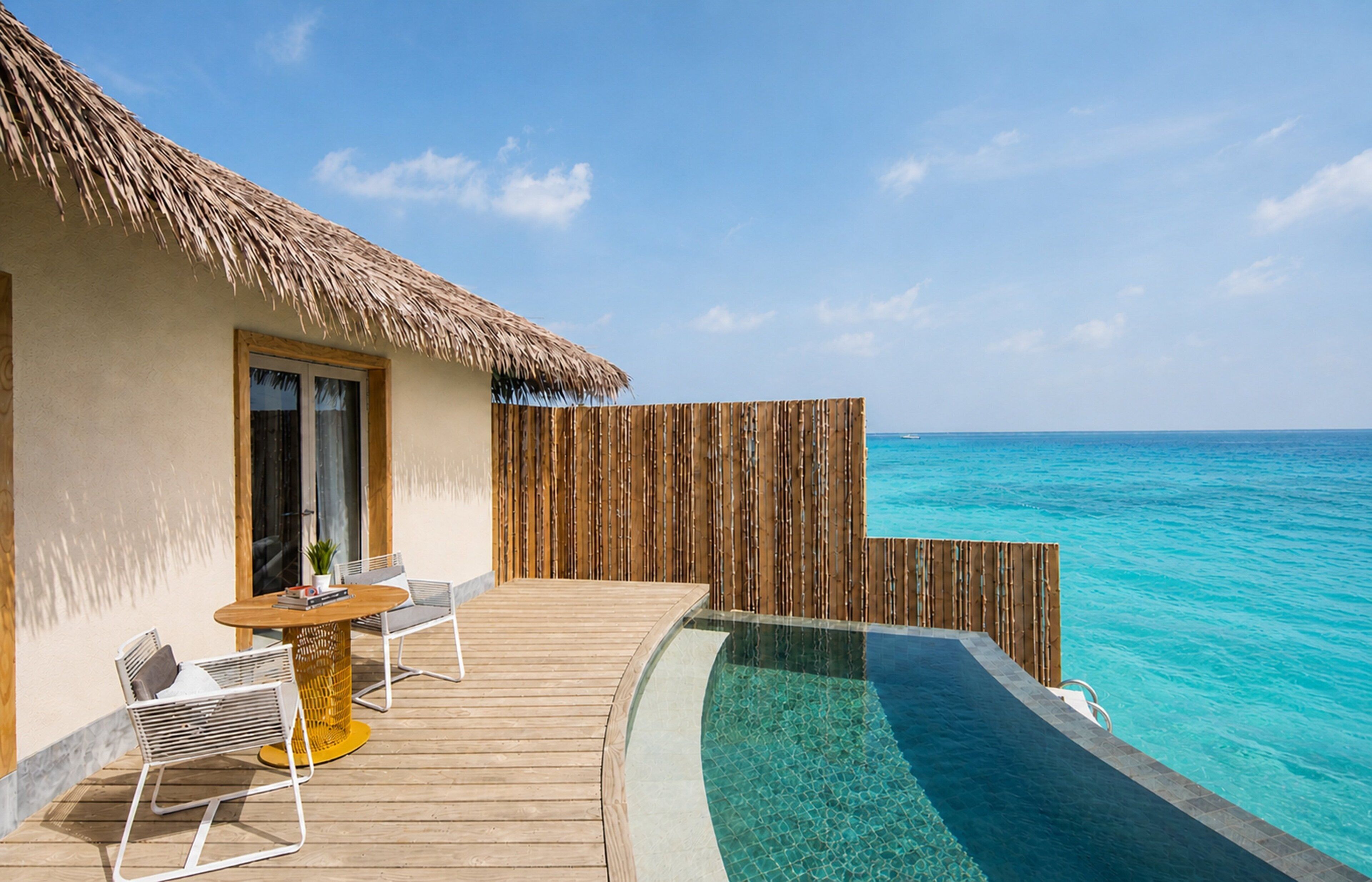 Villa, 1 Bedroom, Overwater (Pool, Club Benefits) | Premium bedding, down duvets, memory-foam beds, minibar