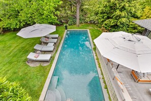 Piscine extérieure, piscine chauffée
