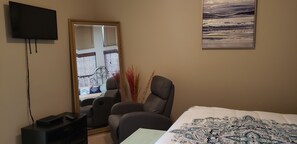 2 dormitorios, tabla de planchar con plancha, wifi y ropa de cama