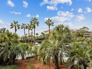 Property grounds - 2206 SeaCrest - Ocean Views from 2nd Floor Villa and Across from Coligny Plaza (Hilton Head Island)