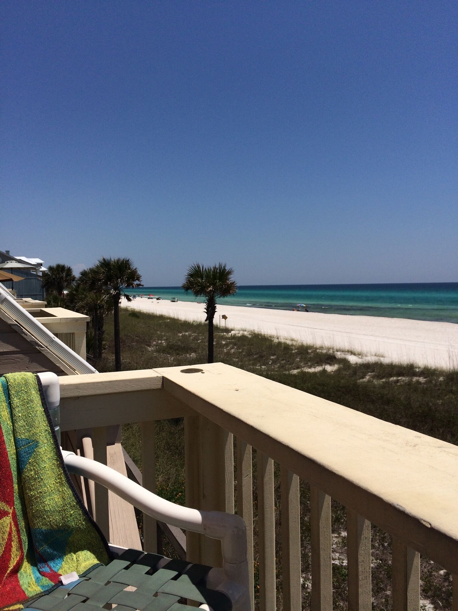 looking out from your deck