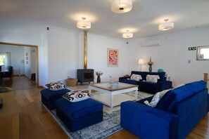 Smart-TV, Kamin, Videospiele, DVD-Player