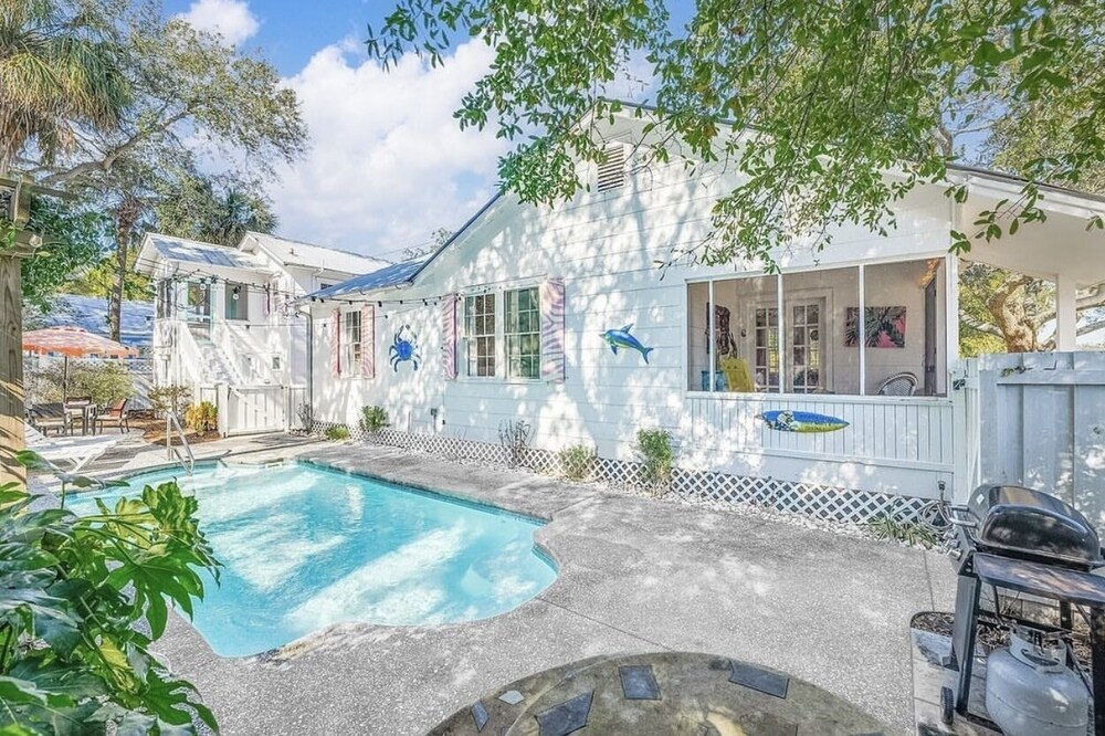 Southern Luxury Beach Cottage w/ Private Pool, Near Beach by Tybee Cottages