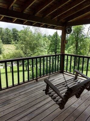 Property grounds - Obstructed swing & pool (Mountain City)